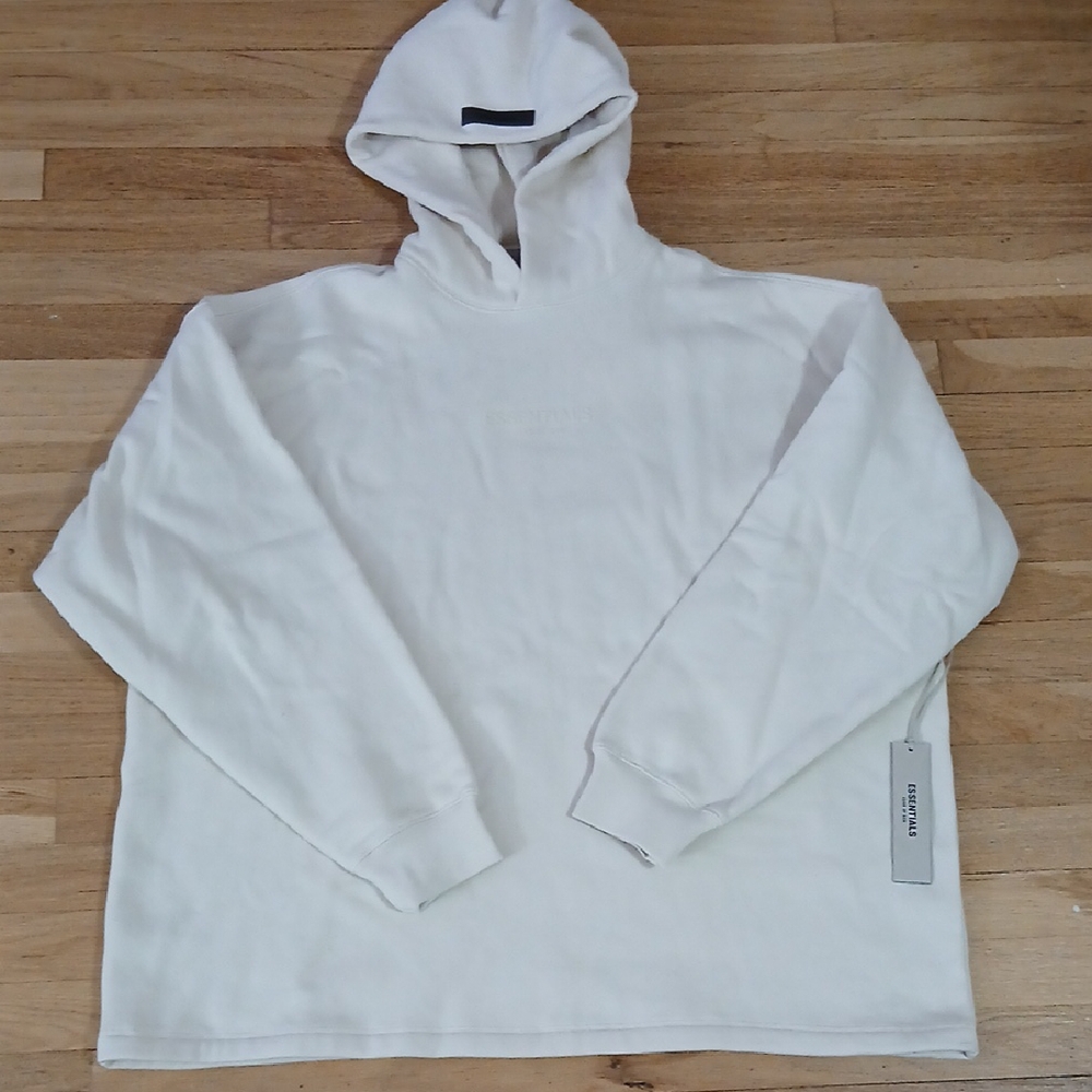 Essentials Off-White Pullover Hoodie